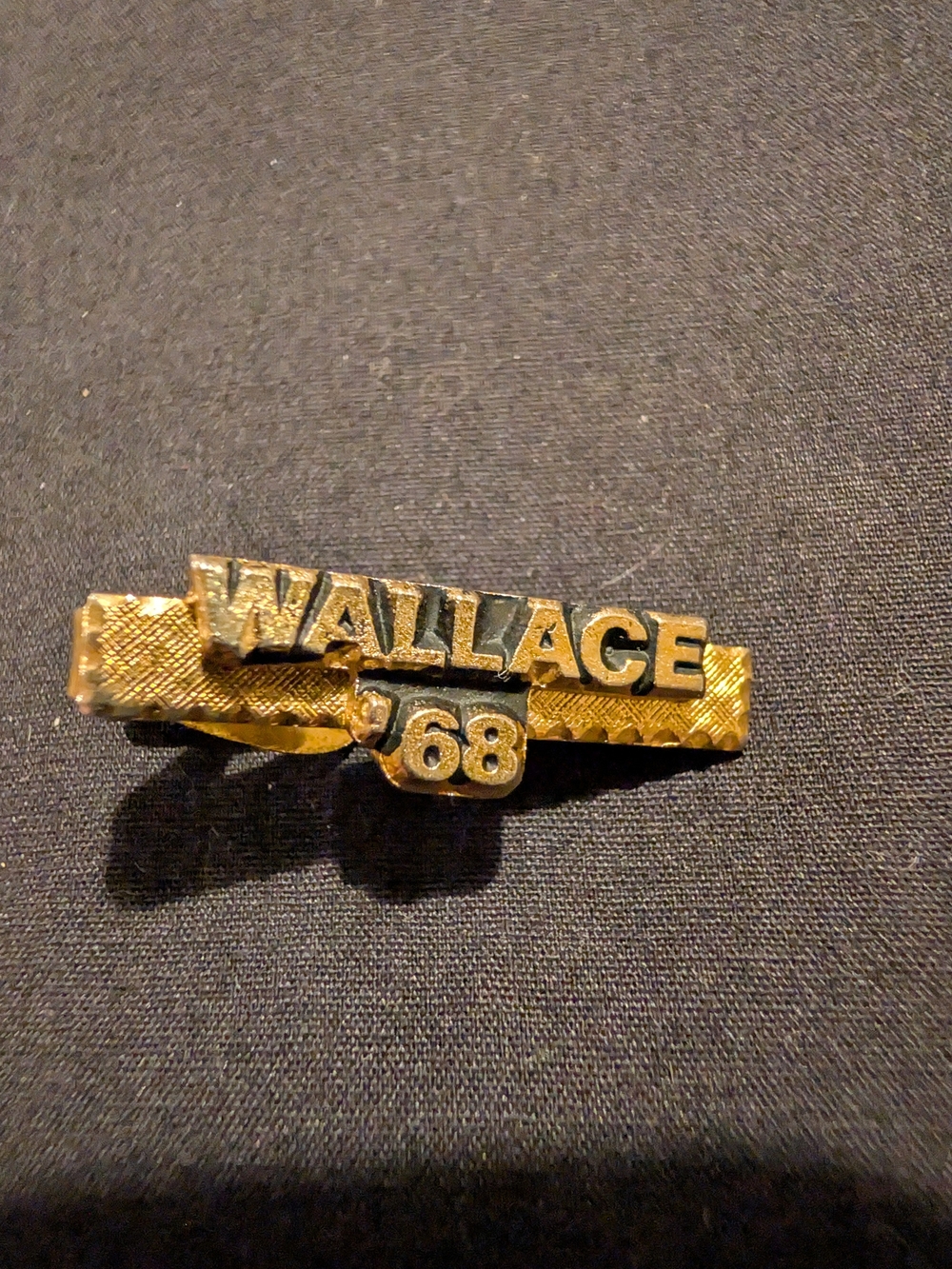 Vintage GeorgeWallace 1968 Presidential Campaign Tie Bar